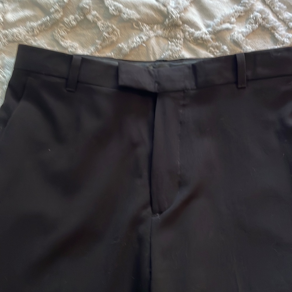 Calvin Klein Young Mens Black Dress Pants